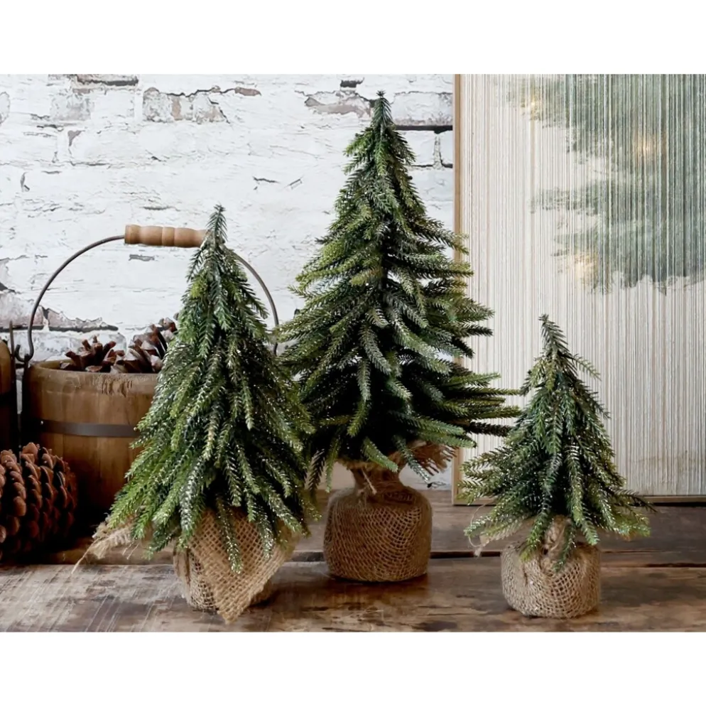 Chic Antique Fleur künstlicher Tannenbaum mit Glitzergold