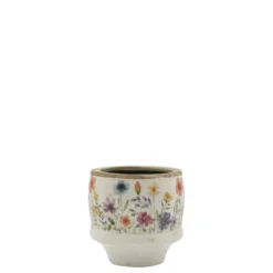 Chic Antique Fleurville Übertopf – Vintage Keramik Blumentopf