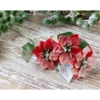 Chic Antique Fleur Weihnachtsstern mit Schnee und Glitzer