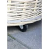 Chic Antique Französische Körbe auf Rädern 3er