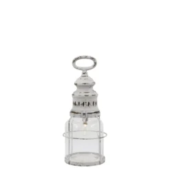 Chic Antique Französische Stalllaterne inkl. Birne & Timer