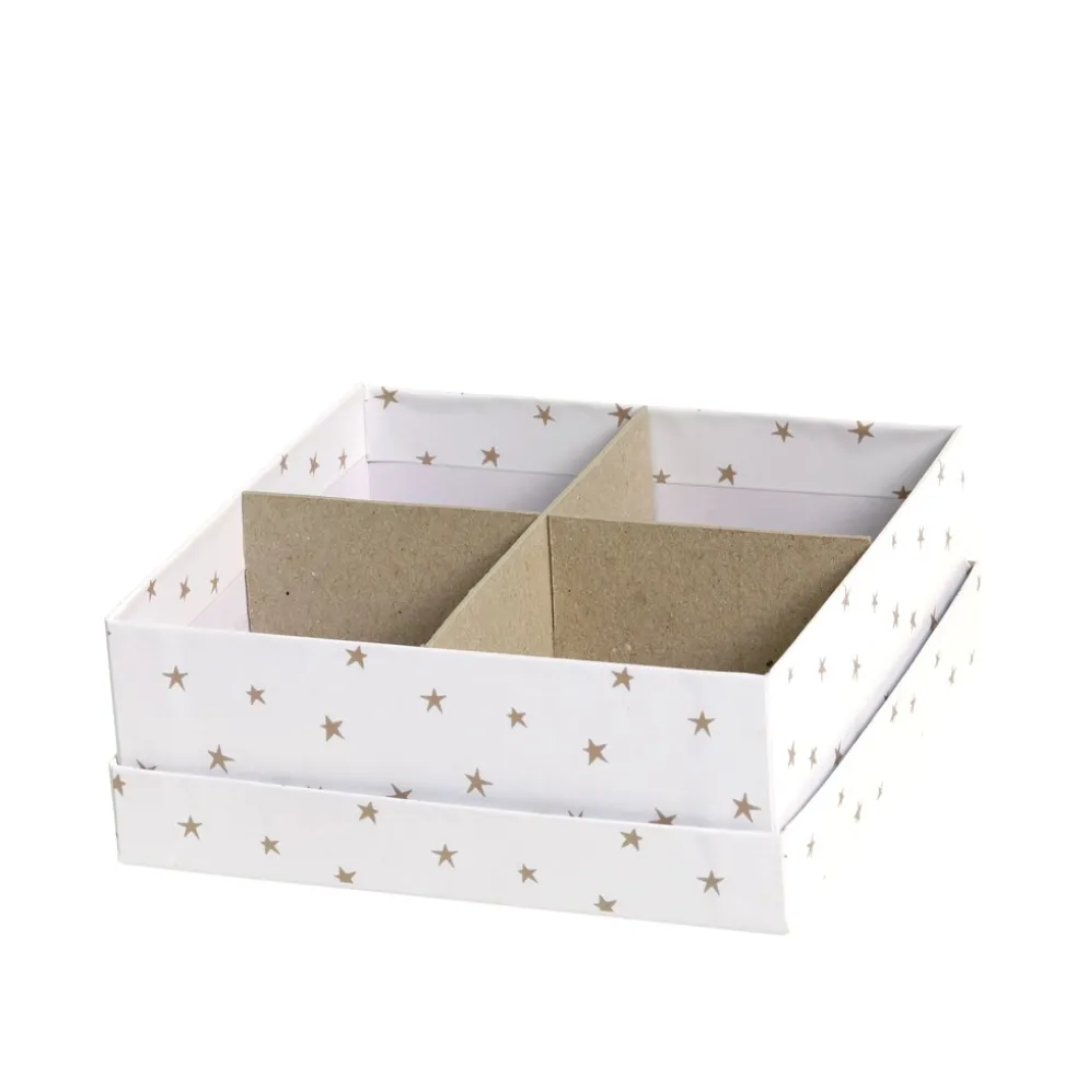Chic Antique Geschenkbox 3er-Set mit Sternen