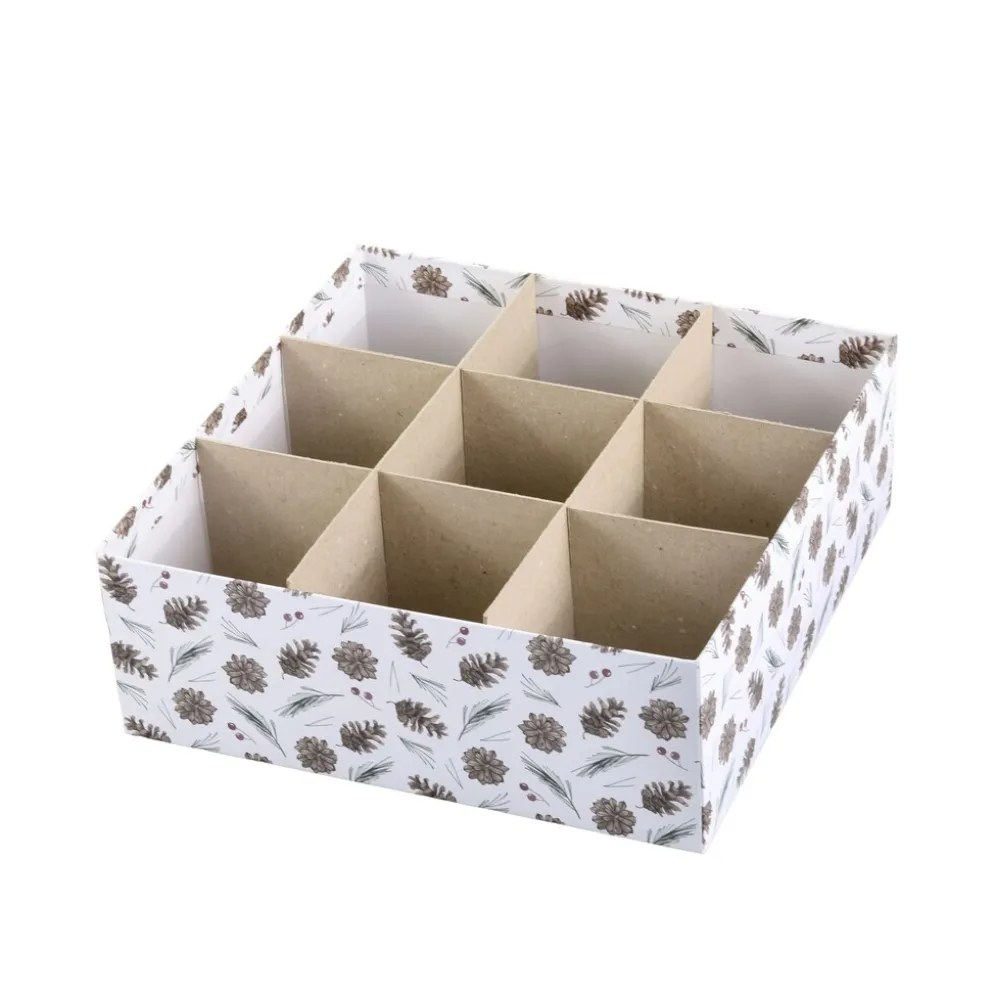Chic Antique Geschenkbox 3er-Set mit Zapfen