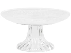 Chic Antique Glas Etagere mit Muster
