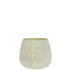 Chic Antique Glas Teelichthalter mit Muster