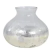 Chic Antique Glasvase Bauernsilber