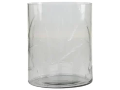 Chic Antique Gläsernes Hurricane mit Schliff