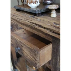 Chic Antique Grimaud Konsolentisch aus Recyclingholz mit 2 Schubladen