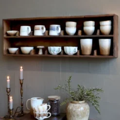 Chic Antique Grimaud Wandregal mit Unterteilung aus Recyclingholz