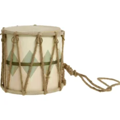 Chic Antique Handgemachte Vintage Trommel mit Leder