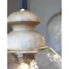 Chic Antique Hängelampe, Lampe mit Holzzierhülse