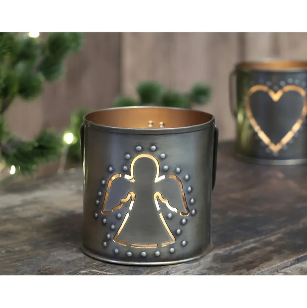 Chic Antique Hurricane Windlicht mit Dekor