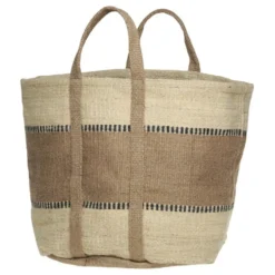 Chic Antique Jute Korbtasche mit Henkel