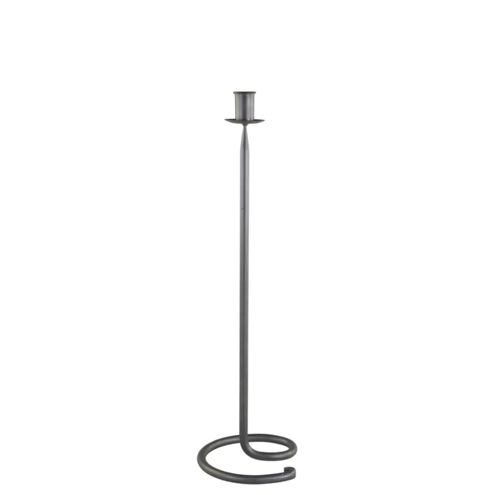 Chic Antique Kerzenständer antik schwarz aus Eisen