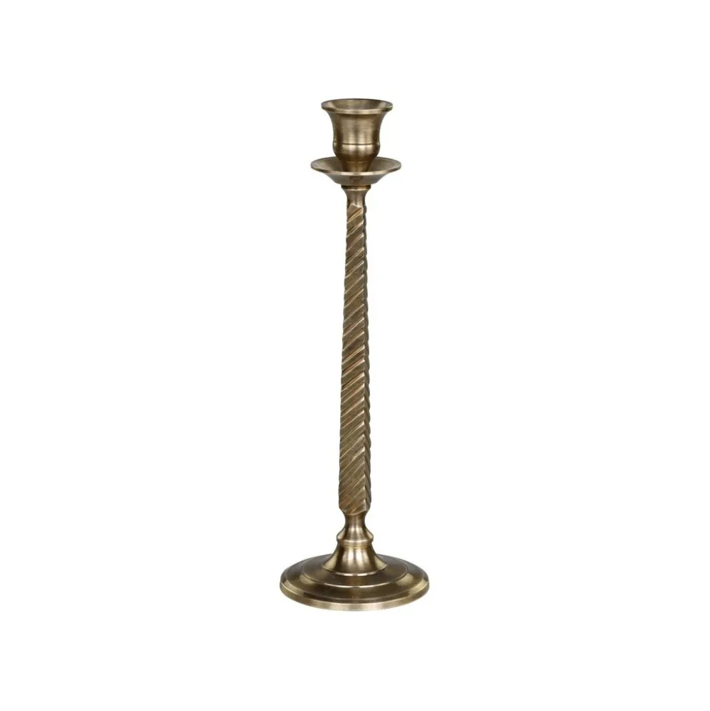 Chic Antique Kerzenständer für Stabkerze antique messing