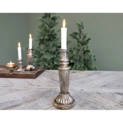 Chic Antique Kerzenständer Glas antique Kupfer