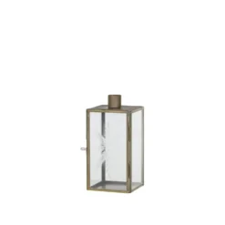 Chic Antique Kerzenständer Glas und Metall mit Schliff