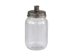Chic Antique Kerzenständer mit Glasbehälter