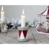 Chic Antique Kerzenständer Trommel mit Glitzer