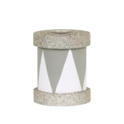 Chic Antique Kerzenständer Trommel mit Glitzer