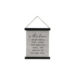 Chic Antique Kleine Leinwand mit Text zum Aufhängen