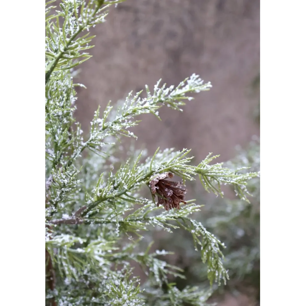 Chic Antique Künstlicher Tannenbaum mit Zapfen & Schnee