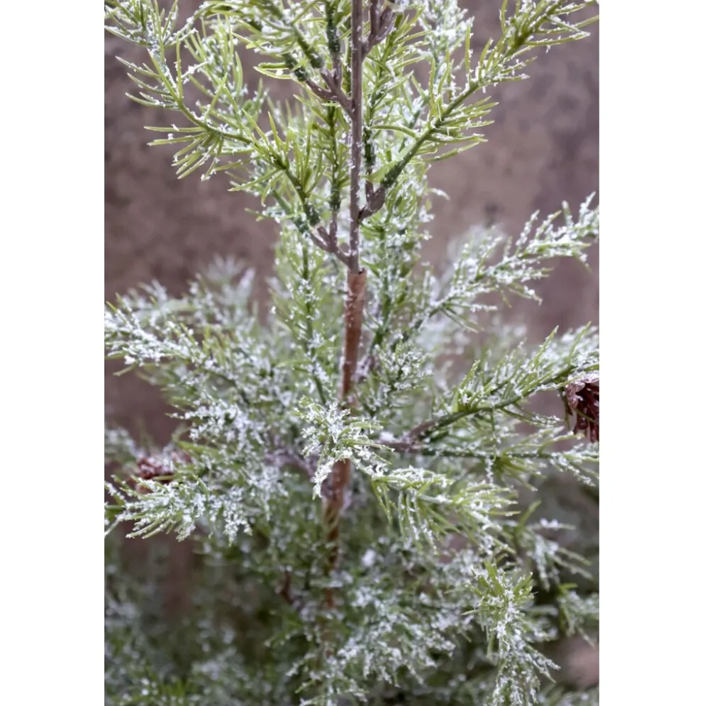 Chic Antique Künstlicher Tannenbaum mit Zapfen & Schnee