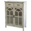 Chic Antique Kommode mit gebogener Glastür