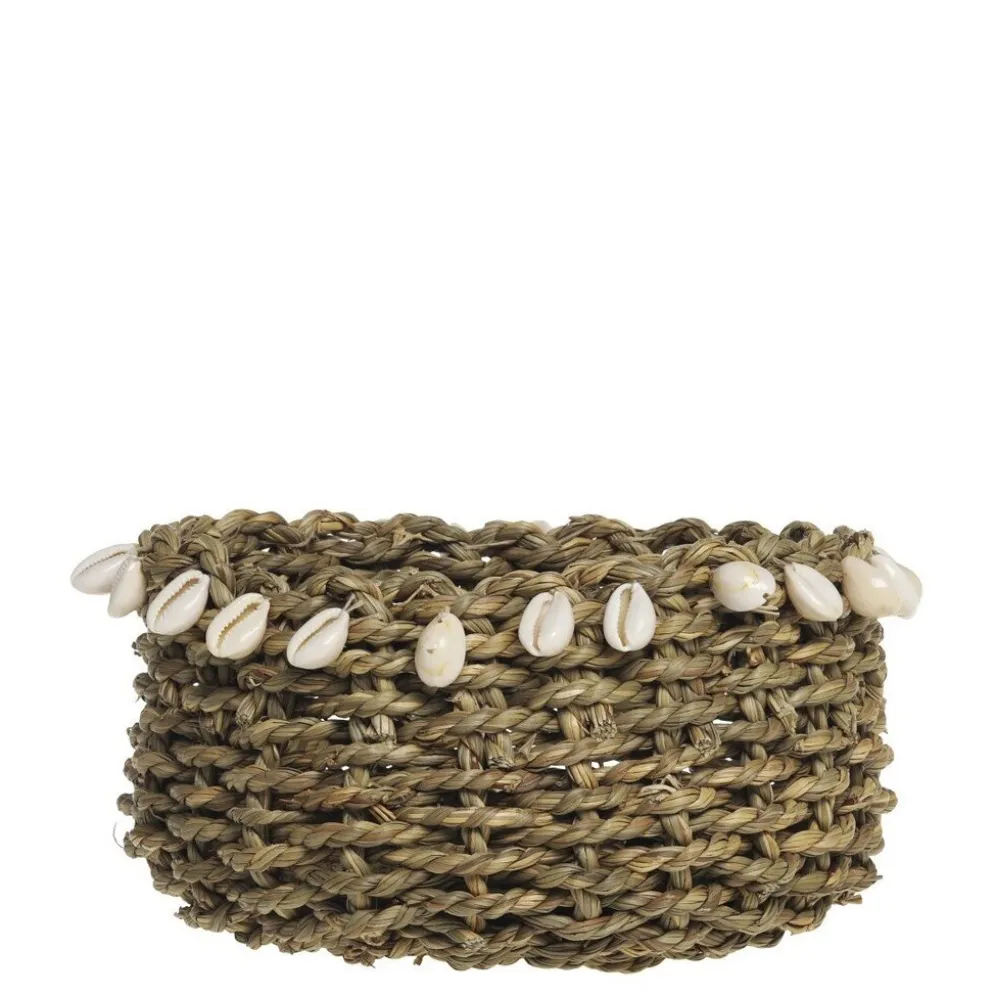 Chic Antique Korb geflochten mit Muscheln