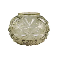 Chic Antique Kugelförmige Vase mit Schliff