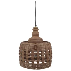 Chic Antique Lampe aus Rattangeflecht 2