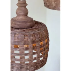 Chic Antique Lampe aus Rattangeflecht 2