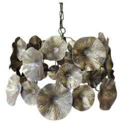 Chic Antique Lampe mit Blumen Dekor