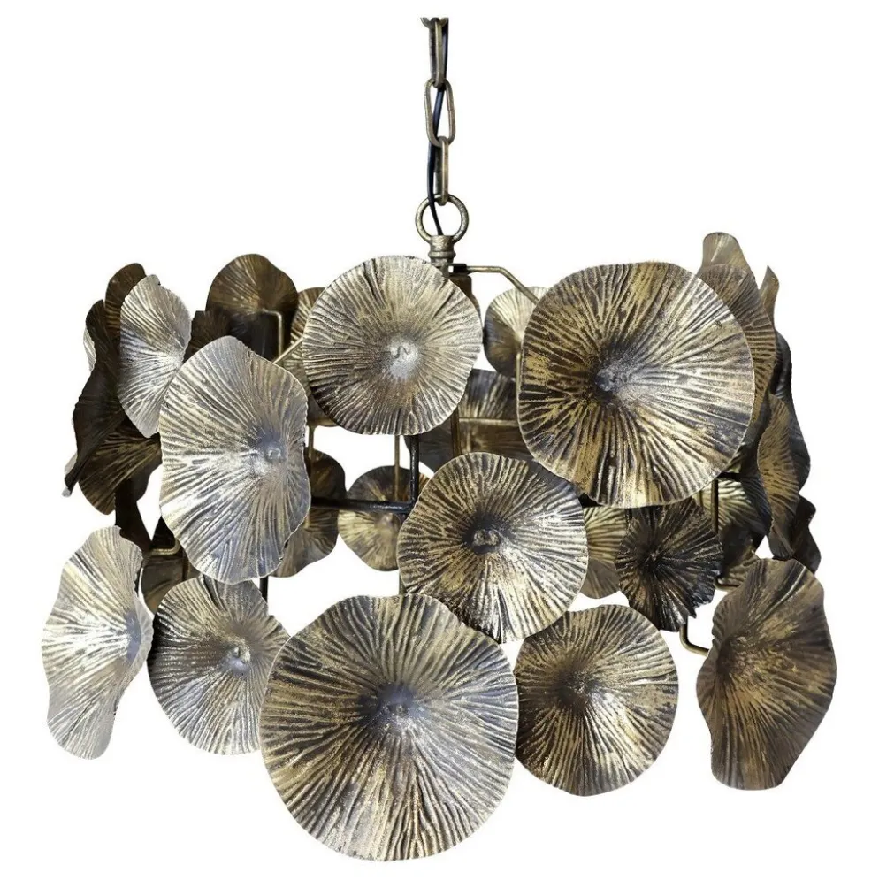 Chic Antique Lampe mit Blumen Dekor