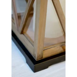 Chic Antique Laterne aus Holz 2er-Set