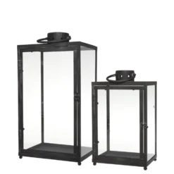 Chic Antique Laterne 2er Set aus Metall
