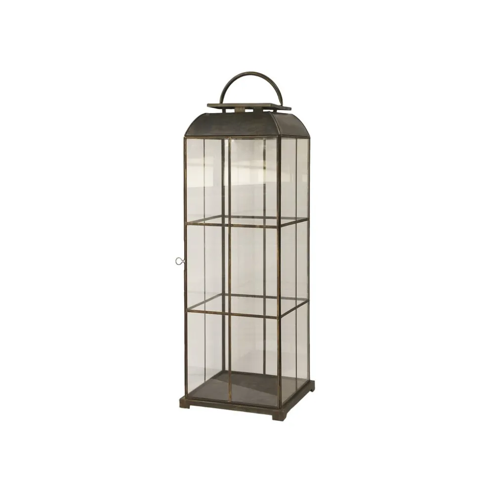 Chic Antique Laterne mit Eisengitter
