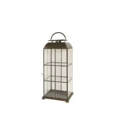 Chic Antique Laterne mit Eisengitter