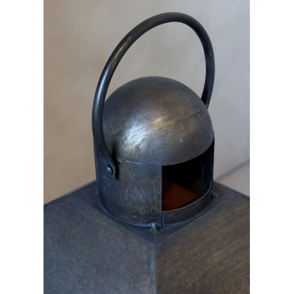 Chic Antique Laterne mit geschwungenem Dach Antik Messing