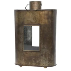 Chic Antique Laterne mit Glasfenster