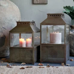 Chic Antique Laterne mit Muster