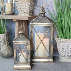 Chic Antique Laternen-Set im Französischen Landhausstil