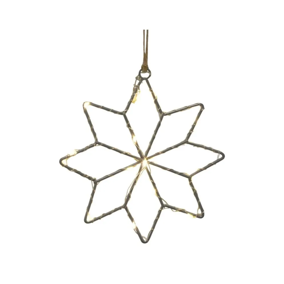 Chic Antique LED Stern drinnen & draußen