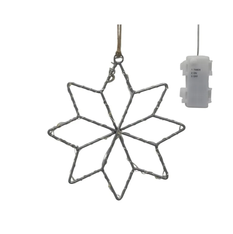 Chic Antique LED Stern drinnen & draußen