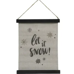 Chic Antique Leinwandbild Let It Snow
