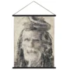 Chic Antique Leinwandbild zum Aufhängen mit Mann