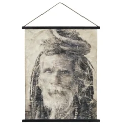 Chic Antique Leinwandbild zum Aufhängen mit Mann
