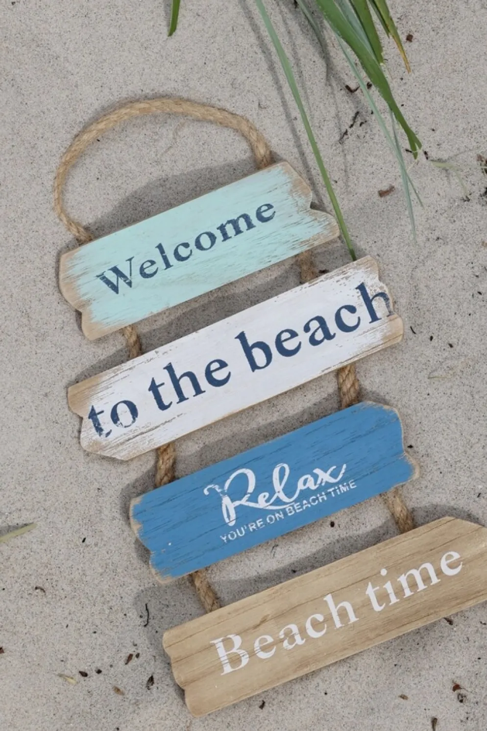 Chic Antique Maritimes Willkommensschild im Shabby Chic