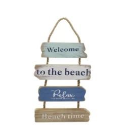Chic Antique Maritimes Willkommensschild im Shabby Chic