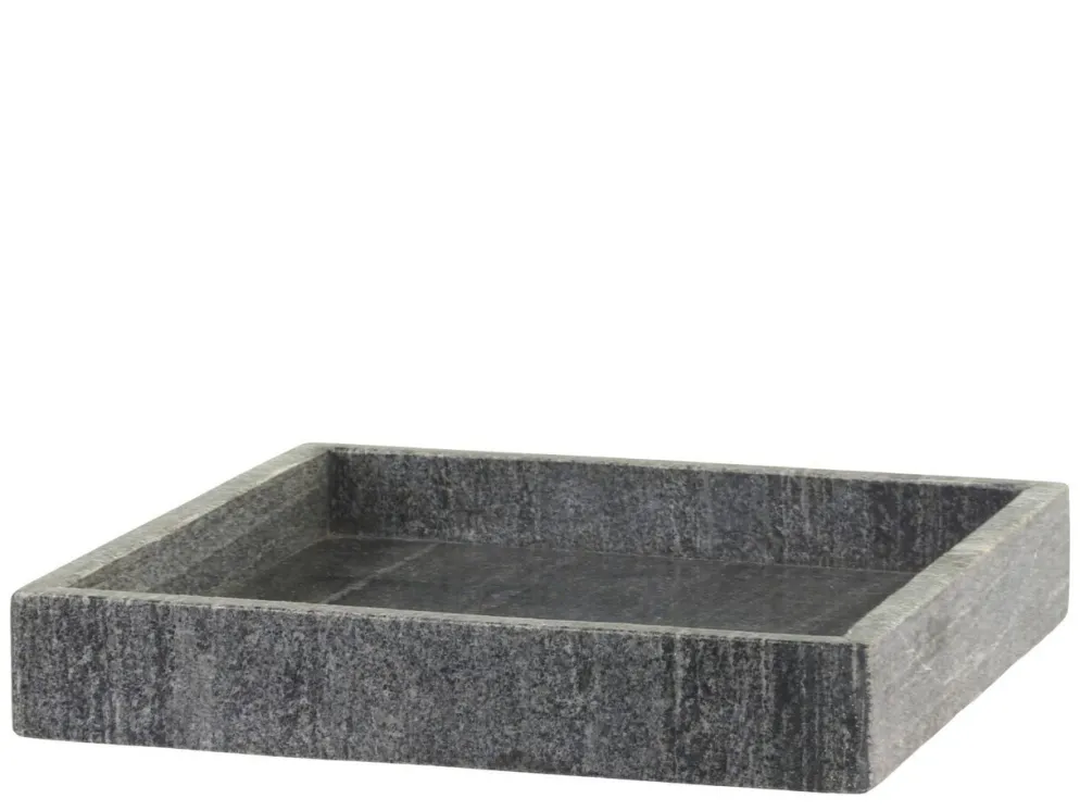 Chic Antique Morlaix Tablett aus Marmor quadratisch